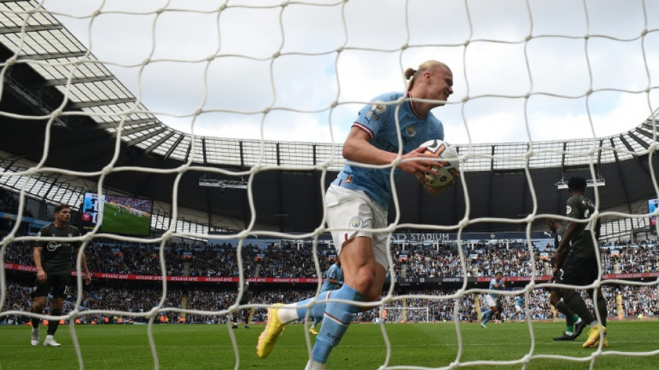 Haaland hits 20 for the season as Man City crush Southampton