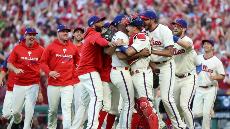 Phillies oust Braves, Astros sweep Seattle in MLB playoffs
