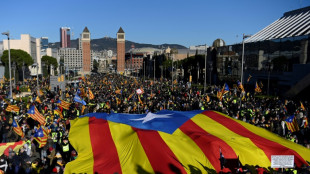 Miles de independentistas catalanes protestan contra la cumbre franco-espa&ntilde;ola de Barcelona