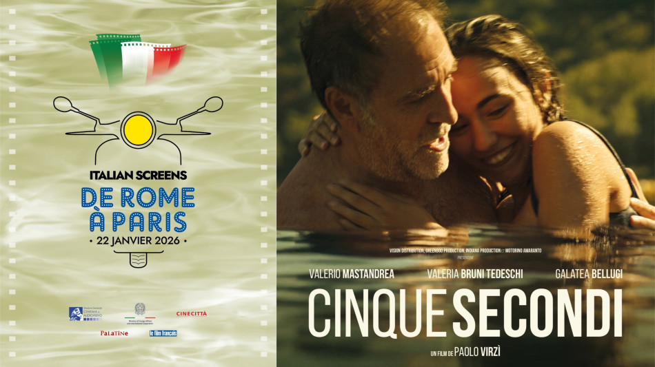 'Cinque Secondi' di Virz&igrave; in anteprima sugli Champs-&Eacute;lys&eacute;es per Gala Italian Screens