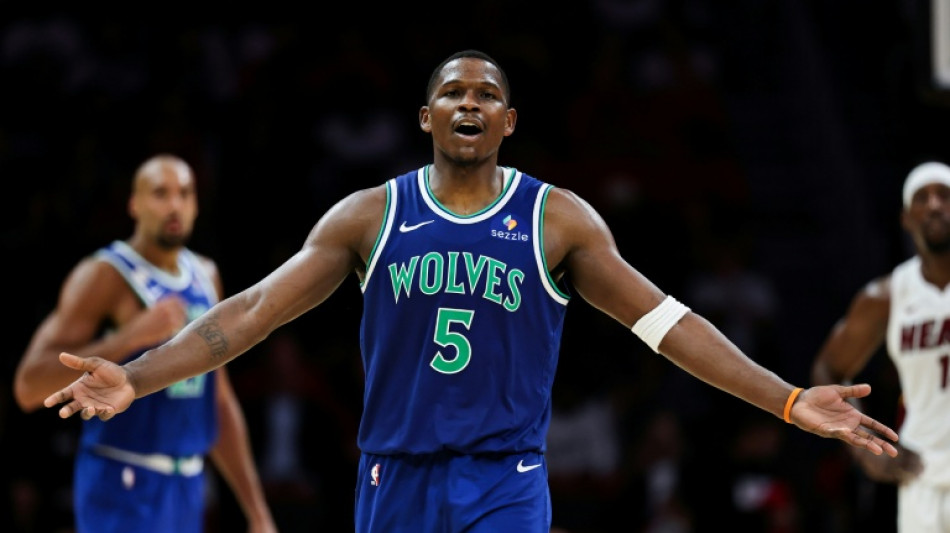 Edwards scores 45 points as Timberwolves spoil Giannis's Heat debut