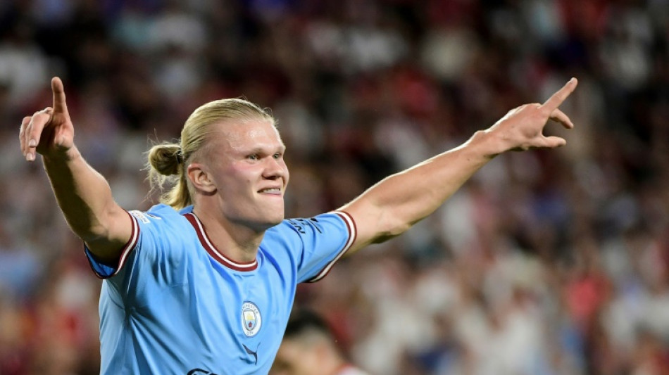Haaland double fires Man City in Sevilla rout
