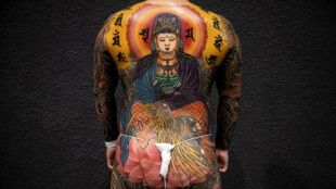 Des ma&icirc;tres du tatouage exhibent leur savoir-faire dans une foire &agrave; Hong Kong  