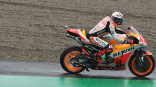 Marquez takes first pole in three years at storm-hit Japanese MotoGP