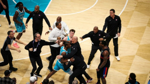Basket-brawl as five ejected in Pistons-Hornets clash
