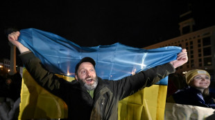 Los ucranianos celebran la retirada de las tropas rusas de Jers&oacute;n