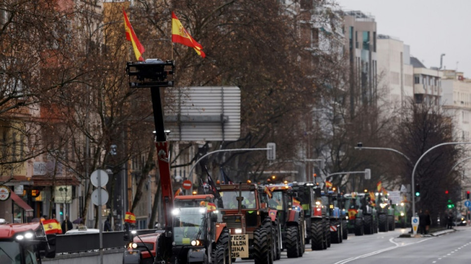 Tractors hit Madrid to protest EU's trade deal with South America
