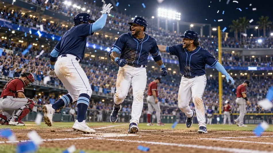 Rays Beat Guardians 7-3 to Secure World Series Place