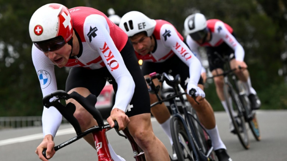 Swiss win world time-trial mixed relay as Van Vleuten crashes
