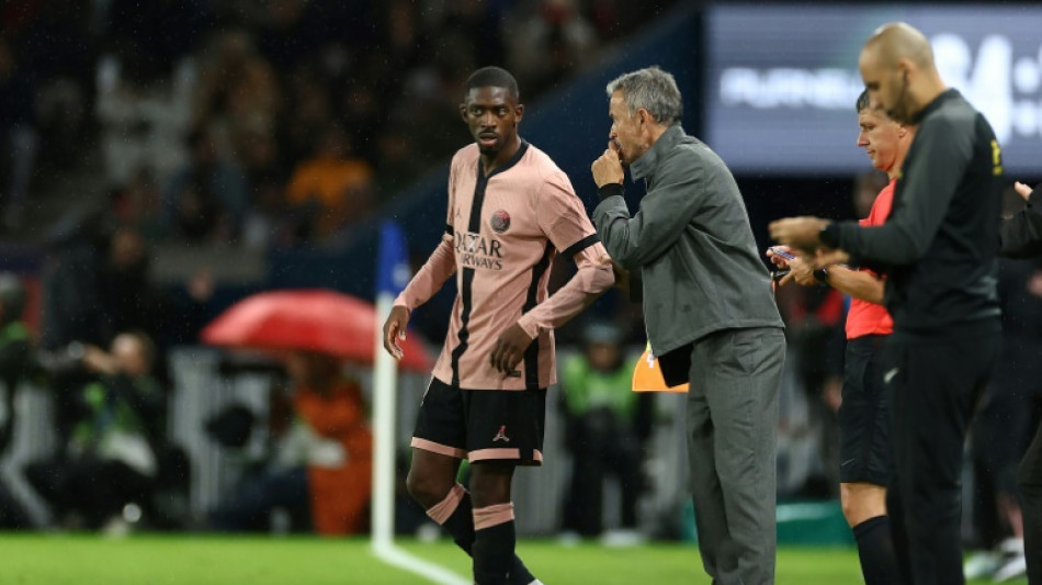 Foot: Ousmane Demb&eacute;l&eacute; de retour &agrave; l'entra&icirc;nement avec le PSG (club)