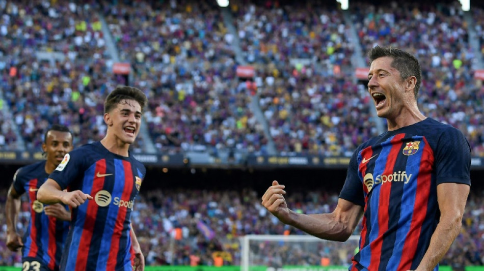 Lewandowski bags double for 'blessed' Barca, Benzema srikes late for Real 