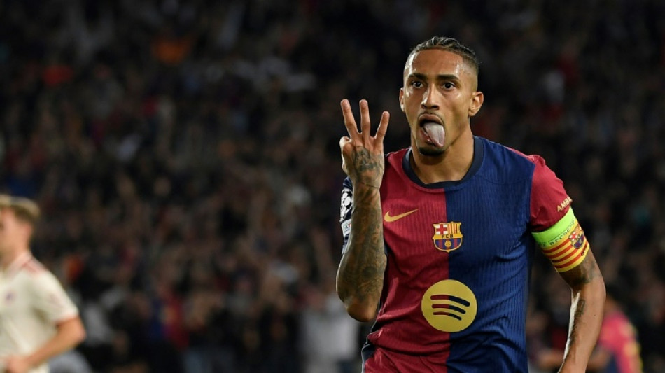 C1: Raphinha corrige le Bayern (4-1) avec un tripl&eacute; pour le Bar&ccedil;a