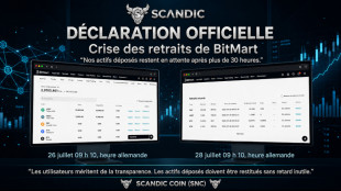 BitMart sous pression : 22 000 USDT et 930 000 SNC toujours bloqu&eacute;s apr&egrave;s 48 heures &ndash; BitMart manquerait-il de liquidit&eacute;s ?