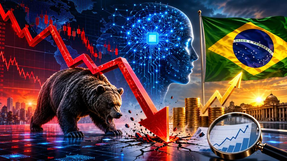 Mercados caem e IA desafia
