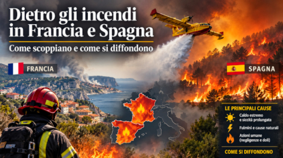Francia e Spagna in fiamme